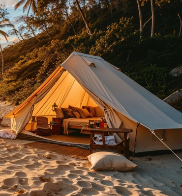Coastal glamping sites