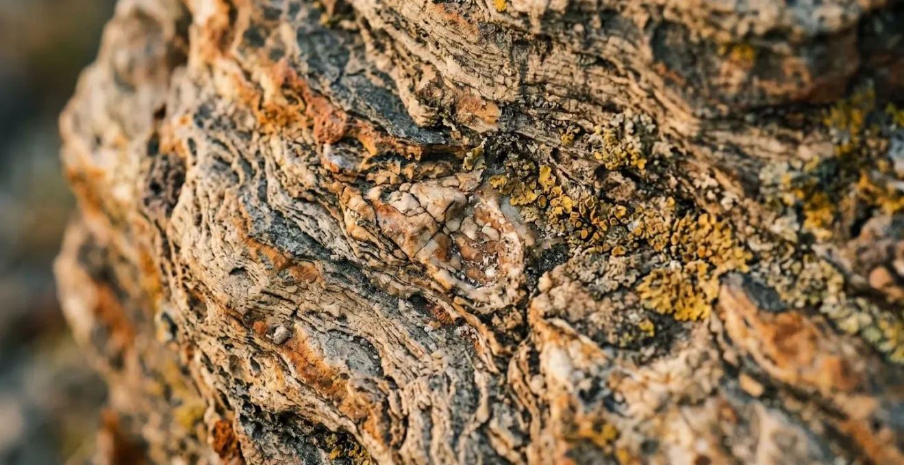 Ancient weathered rock surface showing the passage of deep time in Australia