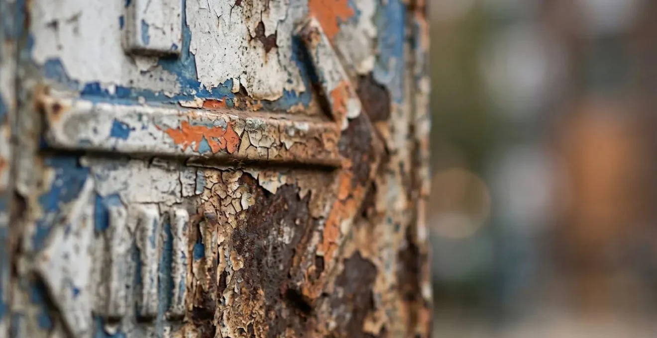 Close-up detail of weathered Australian parking regulation signage showing time restrictions